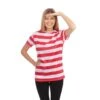 Striped Shirt Ladies (Red & White)