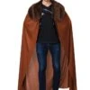 Brown Fur Collared Mens Cape