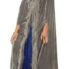 Grey Faux Fur Trimmed Cape