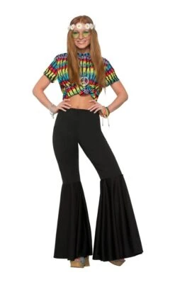 Bell Bottom Trousers (Black)