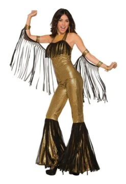Disco Queen Jumpsuit Gold