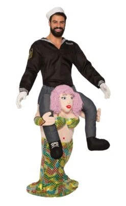 Piggy Back Mermaid Costume