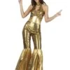 Disco Jumpsuit Female Gold