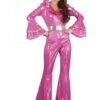 Disco Jumpsuit Pink Female
