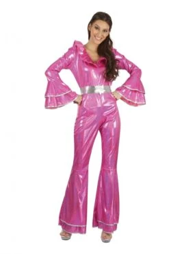 Disco Jumpsuit Pink Female
