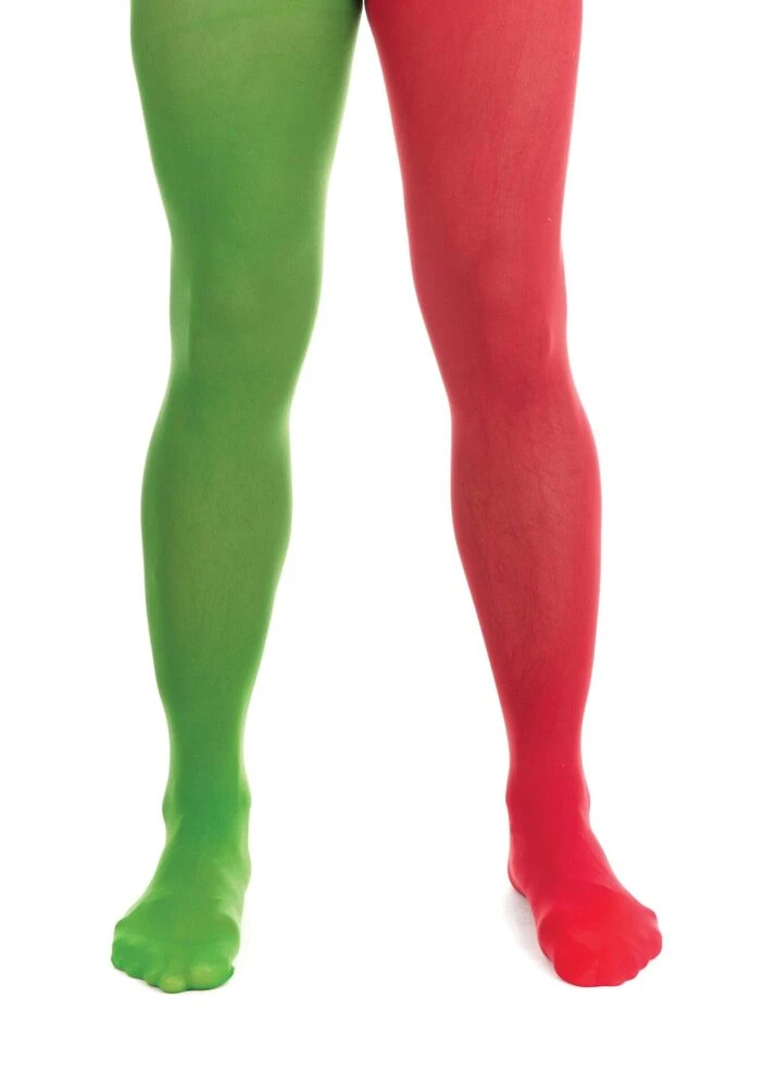 Elf Tights Green/Red 1 Elf Tights Green/Red