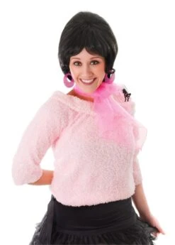 Poodle Scarf 50s Pink