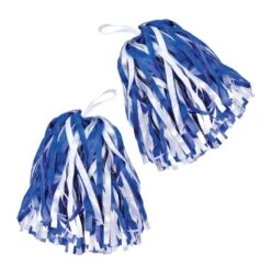Blue/White Pom Poms