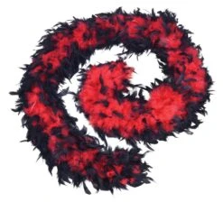Red/Black Feather Boa