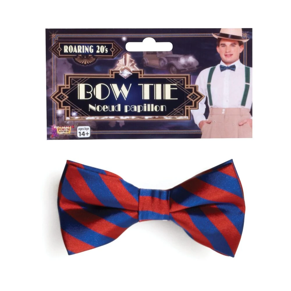 Striped Bow Tie Red/Blue 1 Striped Bow Tie Red/Blue