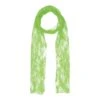 80s Neon Lace Scarf Green
