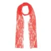 80s Neon Lace Scarf Orange