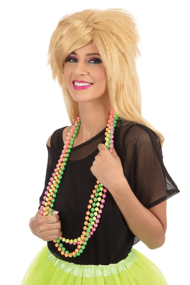 80s Neon Beaded Necklace (4 Colours) 1 80s Neon Beaded Necklace (4 Colours)