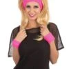 80s Headband/Wristband Set Pink