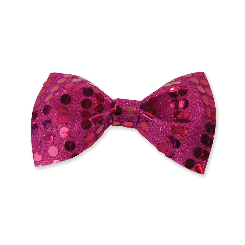 Sequin Bow Tie Pink 1 Sequin Bow Tie Pink