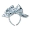 Silver Bow On Headband