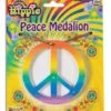 Rainbow Peace Medallion Necklace