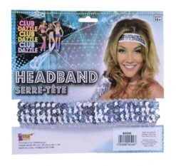 Silver Sequin Headband