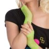 Neon Green Fishnet Gloves Short