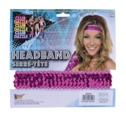 Pink Sequin Headband