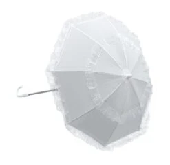 White Parasol Long Handle