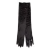 Satin Theatrical Gloves Black