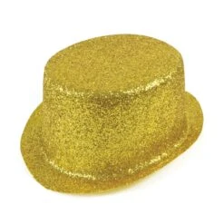 Gold Glitter Topper Hat