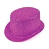 Cerise Glitter Topper Hat