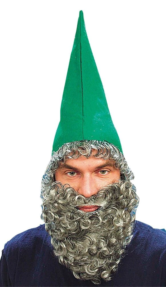 Green Dwarf Hat + Beard 1 Green Dwarf Hat + Beard