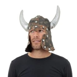 Warrior Style Helmet & Horns (Rubber)