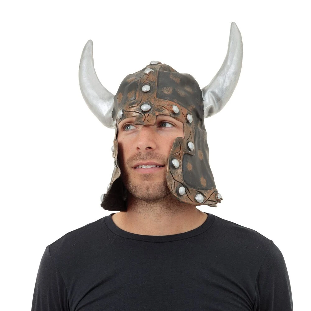 Warrior Style Helmet & Horns (Rubber) 1 Warrior Style Helmet & Horns (Rubber)