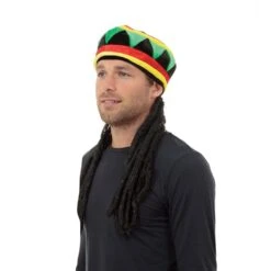 Rasta Hat With Hair