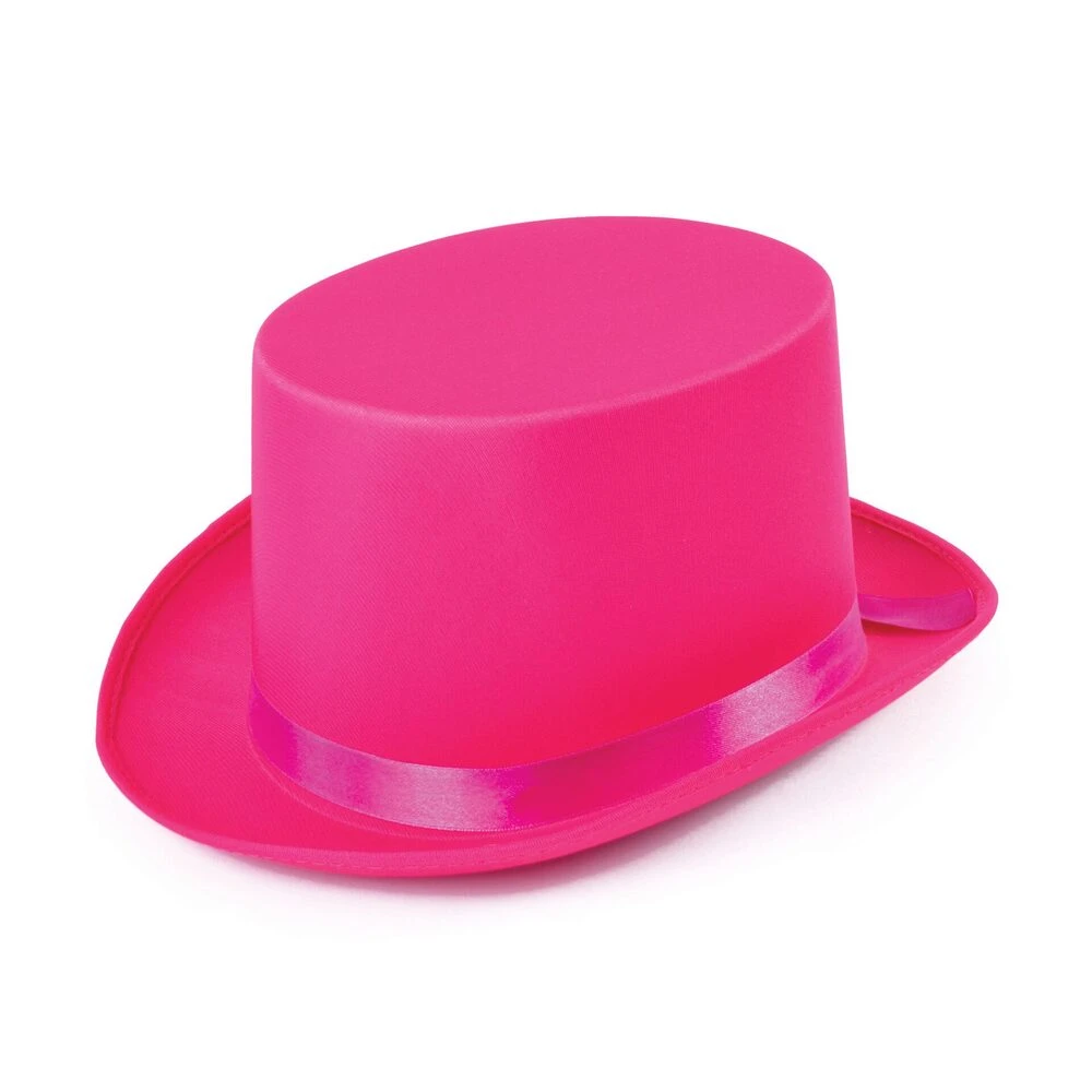 Top Hat Pink Satin 1 Top Hat Pink Satin