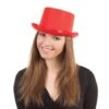 Top Hat Red Satin