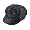 Sequin Cap 70’s Style Black