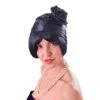 Black Cloche 20s Hat