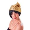 Gold Cloche 20s Hat