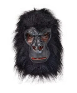 Gorilla (Latex) Mask With Black Hair