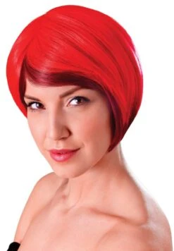 Blended Bob Red/Black Wig