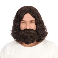 Hippy/Jesus Wig + Beard Set