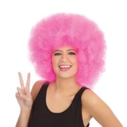 Afro Wig Mega Pink