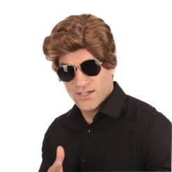 Brown Used Car Salesman Wig