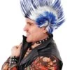 Mohican Blue/White Wig