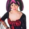 Steampunk Wig (Black/Pink Streaks)