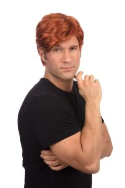 Mens Side Parting Wig (Ginger)