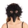 Black Bird Feather Mask