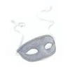 Silver Eye Mask With Ribbon