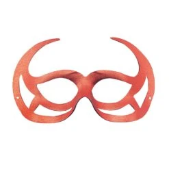 Red Domino Demon Mask