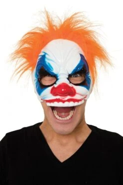 Clown Half Face With Hair