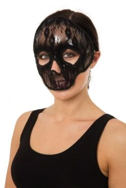 Skull Mask Black Lace